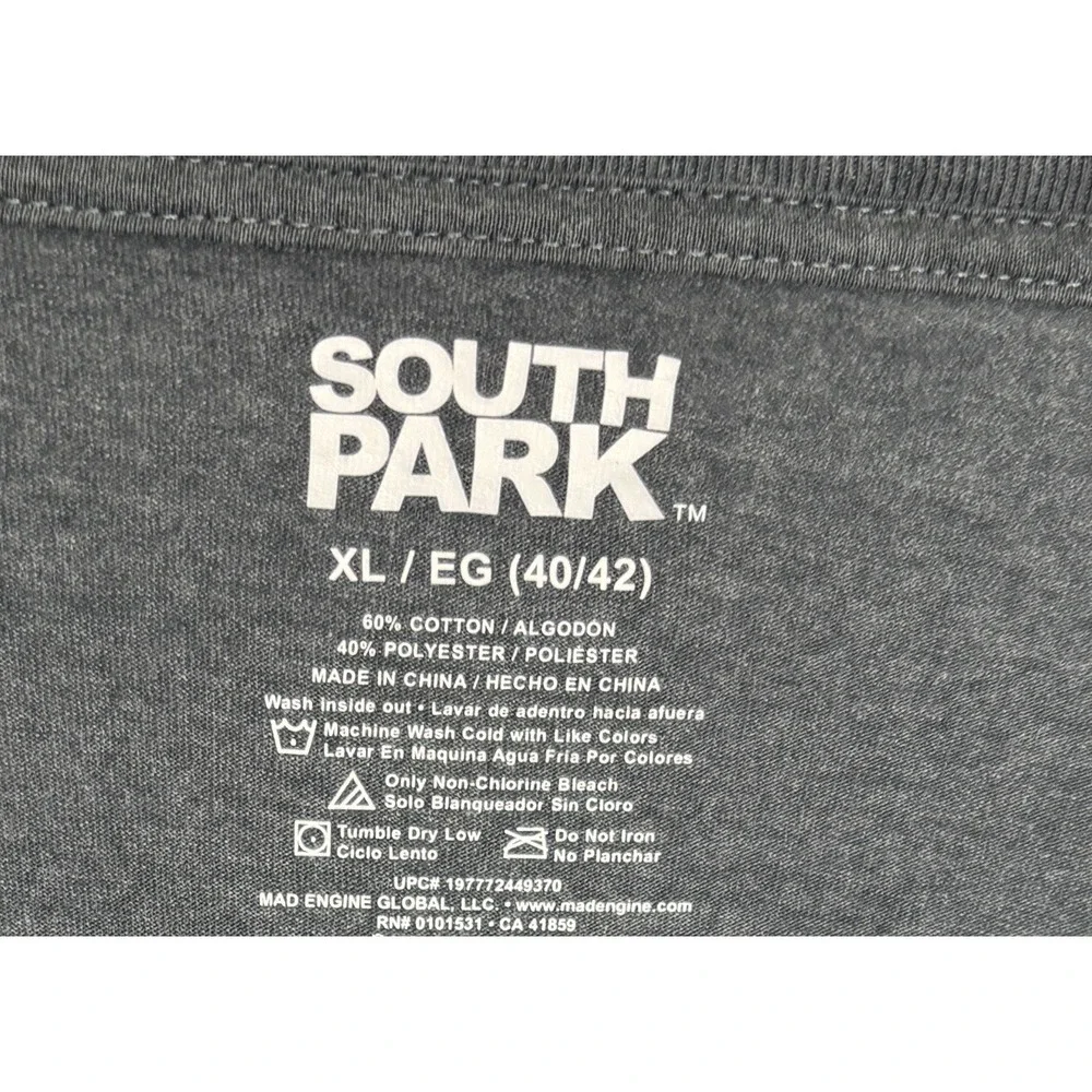 Men's South Park Officially Licensed Eric Cartman Graphic T-Shirt Size- Medium